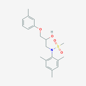 molecular formula C20H27NO4S B2441530 N-(2-羟基-3-(间甲苯氧基)丙基)-N-间甲苯基甲磺酰胺 CAS No. 1040643-92-2