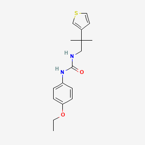 molecular formula C17H22N2O2S B2441538 1-(4-Ethoxyphenyl)-3-(2-methyl-2-(thiophen-3-yl)propyl)urea CAS No. 2320724-58-9