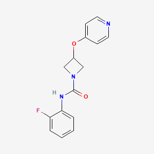 N-(2-Fluorophenyl)-3-pyridin-4-yloxyazetidine-1-carboxamide