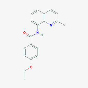 molecular formula C19H18N2O2 B244155 4-ethoxy-N-(2-methylquinolin-8-yl)benzamide 