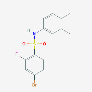 4-Bromo-N-(3,4-dimethylphenyl)-2-fluorobenzenesulfonamide