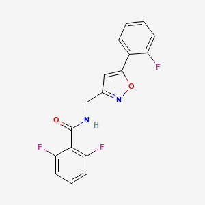 2,6-difluoro-N-((5-(2-fluorophenyl)isoxazol-3-yl)methyl)benzamide