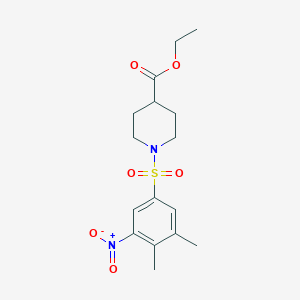 Ethyl 1-(3,4-dimethyl-5-nitrobenzenesulfonyl)piperidine-4-carboxylate