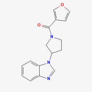 (3-(1H-benzo[d]imidazol-1-yl)pyrrolidin-1-yl)(furan-3-yl)methanone