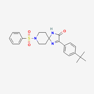 3-(4-(Tert-butyl)phenyl)-8-(phenylsulfonyl)-1,4,8-triazaspiro[4.5]dec-3-en-2-one