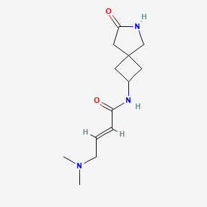 (E)-4-(Dimethylamino)-N-(7-oxo-6-azaspiro[3.4]octan-2-yl)but-2-enamide