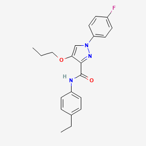 N-(4-ethylphenyl)-1-(4-fluorophenyl)-4-propoxy-1H-pyrazole-3-carboxamide