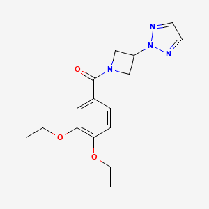 (3-(2H-1,2,3-triazol-2-yl)azetidin-1-yl)(3,4-diethoxyphenyl)methanone