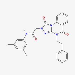 N-(3,5-dimethylphenyl)-2-(1,5-dioxo-4-phenethyl-4,5-dihydro-[1,2,4]triazolo[4,3-a]quinazolin-2(1H)-yl)acetamide