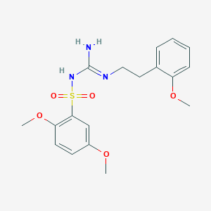 B2441608 1-(2,5-Dimethoxyphenyl)sulfonyl-2-[2-(2-methoxyphenyl)ethyl]guanidine CAS No. 869075-63-8