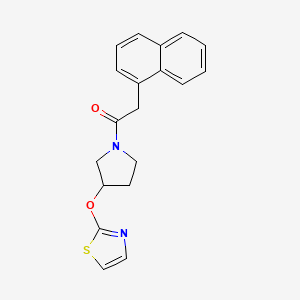 2-(Naphthalen-1-yl)-1-(3-(thiazol-2-yloxy)pyrrolidin-1-yl)ethanone