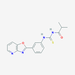 molecular formula C17H16N4O2S B244161 N-isobutyryl-N'-(3-[1,3]oxazolo[4,5-b]pyridin-2-ylphenyl)thiourea 