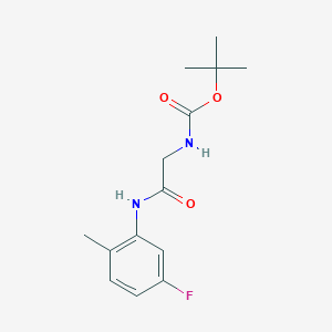 molecular formula C14H19FN2O3 B2441621 tert-butyl N-{[(5-fluoro-2-methylphenyl)carbamoyl]methyl}carbamate CAS No. 1390298-34-6