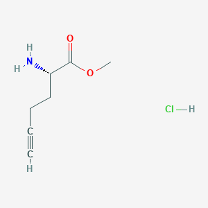 Methyl (2S)-2-aminohex-5-ynoate;hydrochloride