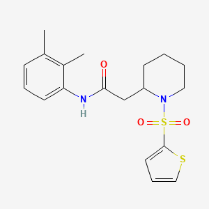 N-(2,3-dimethylphenyl)-2-(1-(thiophen-2-ylsulfonyl)piperidin-2-yl)acetamide