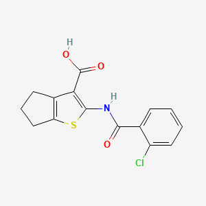 2-[(2-chlorobenzoyl)amino]-5,6-dihydro-4H-cyclopenta[b]thiophene-3-carboxylic acid