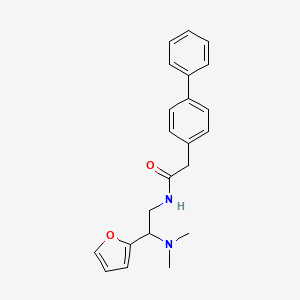 2-([1,1'-biphenyl]-4-yl)-N-(2-(dimethylamino)-2-(furan-2-yl)ethyl)acetamide