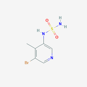 molecular formula C6H8BrN3O2S B2441643 3-Bromo-4-methyl-5-(sulfamoylamino)pyridine CAS No. 2168761-41-7