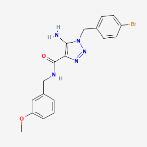 molecular formula C18H18BrN5O2 B2441683 5-氨基-1-(4-溴苄基)-N-(3-甲氧基苄基)-1H-1,2,3-三唑-4-甲酰胺 CAS No. 899736-75-5