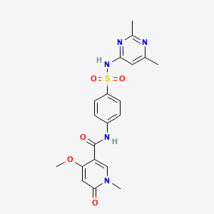 N-(4-(N-(2,6-dimethylpyrimidin-4-yl)sulfamoyl)phenyl)-4-methoxy-1-methyl-6-oxo-1,6-dihydropyridine-3-carboxamide