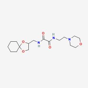 N1-(1,4-dioxaspiro[4.5]decan-2-ylmethyl)-N2-(2-morpholinoethyl)oxalamide