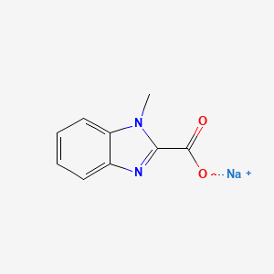 molecular formula C9H7N2NaO2 B2441697 Sodium 1-methyl-1H-benzo[d]imidazole-2-carboxylate CAS No. 3013-05-6