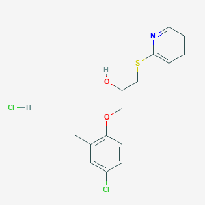1-(4-Chloro-2-methylphenoxy)-3-(pyridin-2-ylthio)propan-2-ol hydrochloride