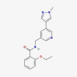 2-ethoxy-N-((5-(1-methyl-1H-pyrazol-4-yl)pyridin-3-yl)methyl)benzamide