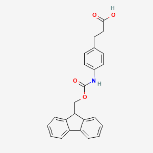molecular formula C24H21NO4 B2441705 3-(4-((((9H-芴-9-基)甲氧基)羰基)氨基)苯基)丙酸 CAS No. 882847-07-6