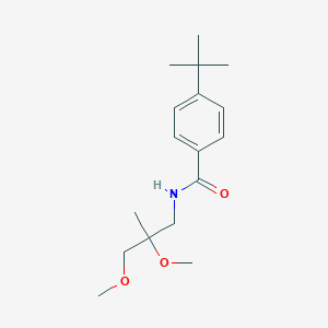 molecular formula C17H27NO3 B2441712 4-(叔丁基)-N-(2,3-二甲氧基-2-甲基丙基)苯甲酰胺 CAS No. 2034242-19-6