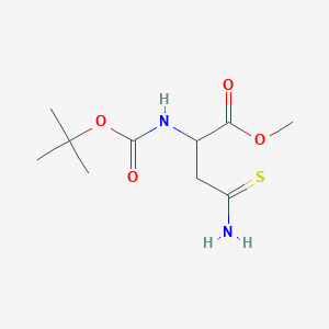 Methyl 4-amino-2-[(2-methylpropan-2-yl)oxycarbonylamino]-4-sulfanylidenebutanoate