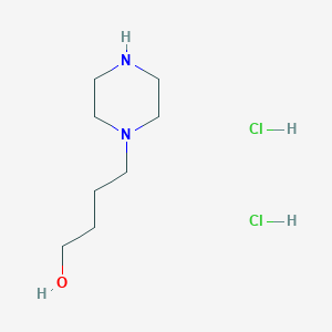 molecular formula C8H20Cl2N2O B2441728 4-(Piperazin-1-yl)butan-1-ol dihydrochloride CAS No. 222297-44-1