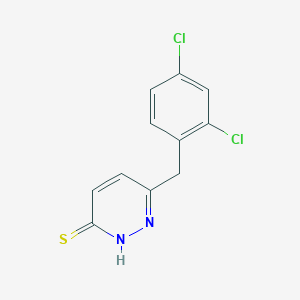 molecular formula C11H8Cl2N2S B2441730 6-(2,4-二氯苄基)-3-哒嗪硫醇 CAS No. 241132-58-1