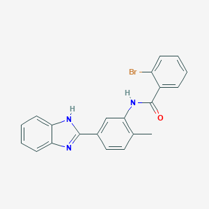 molecular formula C21H16BrN3O B244176 N-[5-(1H-benzimidazol-2-yl)-2-methylphenyl]-2-bromobenzamide 