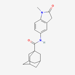 molecular formula C20H24N2O2 B2441767 (3r,5r,7r)-N-(1-methyl-2-oxoindolin-5-yl)adamantane-1-carboxamide CAS No. 921813-49-2