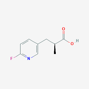 molecular formula C9H10FNO2 B2441770 (2S)-3-(6-Fluoropyridin-3-yl)-2-methylpropanoic acid CAS No. 2248171-83-5