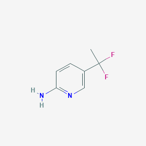 molecular formula C7H8F2N2 B2441775 5-(1,1-Difluoroethyl)pyridin-2-amine CAS No. 1335054-32-4