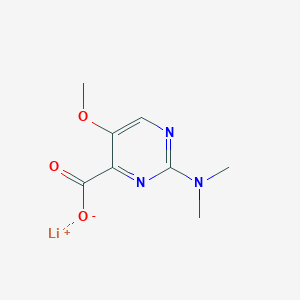 molecular formula C8H10LiN3O3 B2441777 Lithium;2-(dimethylamino)-5-methoxypyrimidine-4-carboxylate CAS No. 2551114-65-7