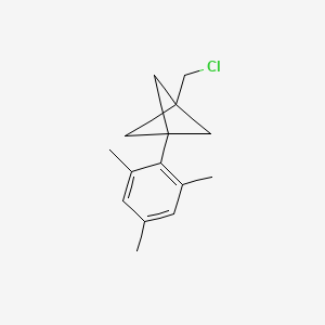 molecular formula C15H19Cl B2441781 1-(Chloromethyl)-3-(2,4,6-trimethylphenyl)bicyclo[1.1.1]pentane CAS No. 2287272-85-7
