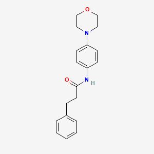 N-(4-morpholin-4-ylphenyl)-3-phenylpropanamide