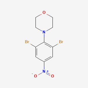 molecular formula C10H10Br2N2O3 B2441809 4-(2,6-Dibromo-4-nitrophenyl)morpholine CAS No. 126117-20-2
