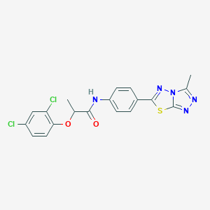2-(2,4-dichlorophenoxy)-N-[4-(3-methyl[1,2,4]triazolo[3,4-b][1,3,4]thiadiazol-6-yl)phenyl]propanamide