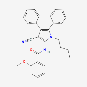 N-(1-butyl-3-cyano-4,5-diphenyl-1H-pyrrol-2-yl)-2-methoxybenzenecarboxamide