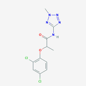 molecular formula C11H11Cl2N5O2 B244185 2-(2,4-dichlorophenoxy)-N-(2-methyl-2H-tetrazol-5-yl)propanamide 