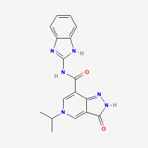 N-(1H-benzo[d]imidazol-2-yl)-5-isopropyl-3-oxo-3,5-dihydro-2H-pyrazolo[4,3-c]pyridine-7-carboxamide