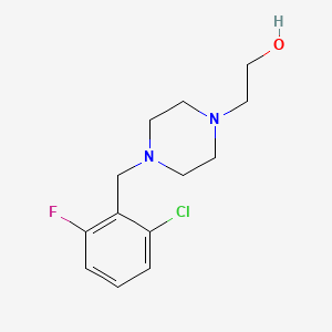 molecular formula C13H18ClFN2O B2441864 2-[4-[(2-氯-6-氟苯基)甲基]哌嗪-1-基]乙醇 CAS No. 416894-47-8