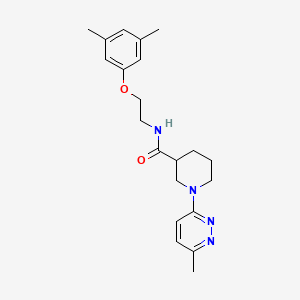molecular formula C21H28N4O2 B2441866 N-(2-(3,5-dimethylphenoxy)ethyl)-1-(6-methylpyridazin-3-yl)piperidine-3-carboxamide CAS No. 1421515-91-4