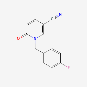 1-[(4-Fluorophenyl)methyl]-6-oxo-1,6-dihydropyridine-3-carbonitrile