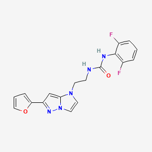 1-(2,6-difluorophenyl)-3-(2-(6-(furan-2-yl)-1H-imidazo[1,2-b]pyrazol-1-yl)ethyl)urea