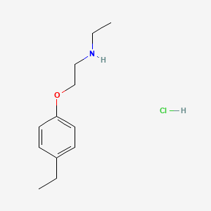molecular formula C12H20ClNO B2441888 N-Ethyl-2-(4-ethylphenoxy)ethanamine hydrochloride CAS No. 1609409-07-5; 915924-21-9